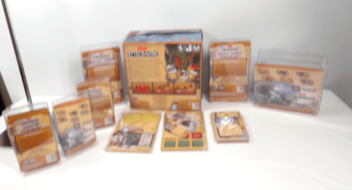 D&D Dungeons Dragons Attack Wing LOT Starter Set Dragon Frost Sun Elf Wraith