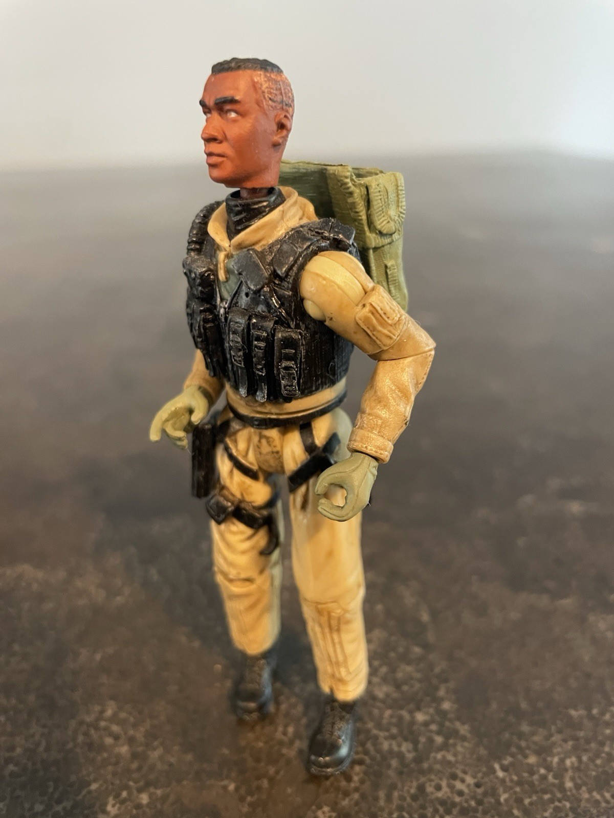 Elite Force Army Desert Ops Assault Commander Action Figure Blue Box Toys 2000