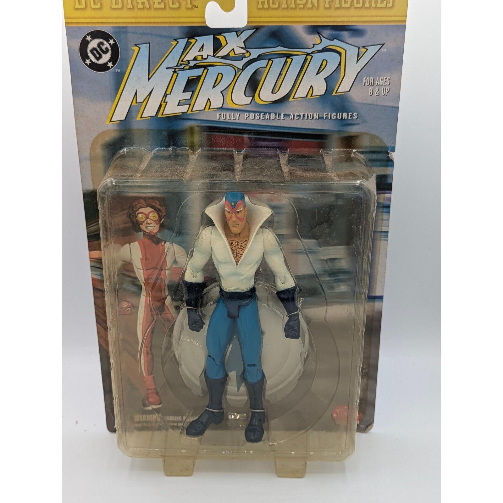 Vintage DC Direct Max Mercury Action FIgure New on Cardboard