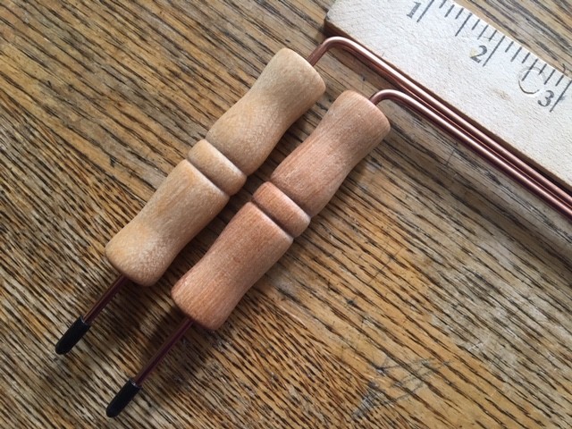 DOWSING RODS,12 inch REMOVABLE HANDLES. OLD STYLE GET YES AND NO ANSWERS