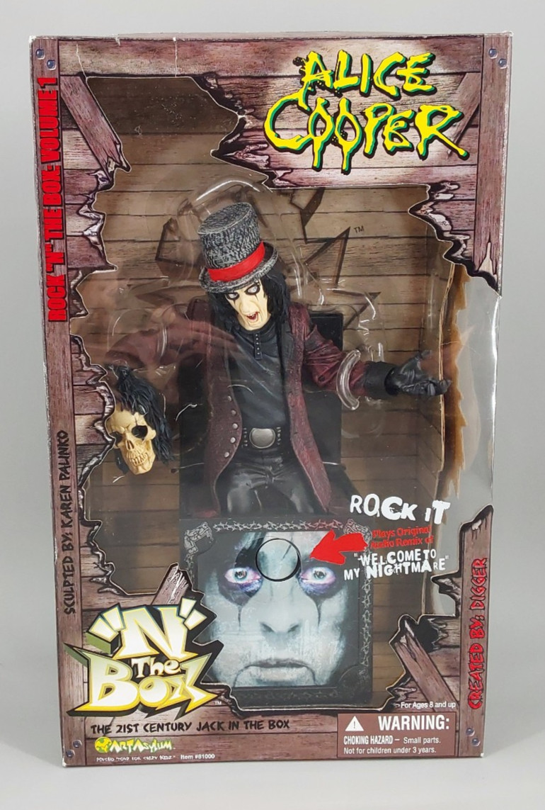 Alice Cooper Jack N the Box Art Asylum 2001 Rock « N » the Box Volume 1 Sealed