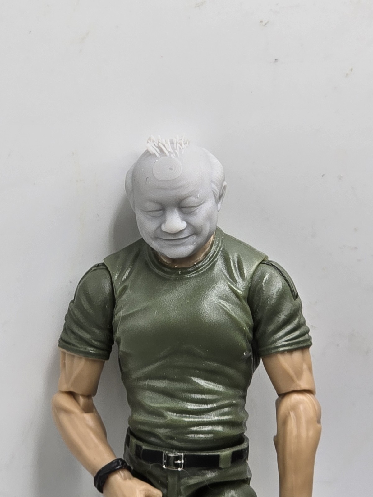 3d Printed COMIC SOFT MASTER HEAD 1:18 3 3/4&Prime; 25th Anniversary B124