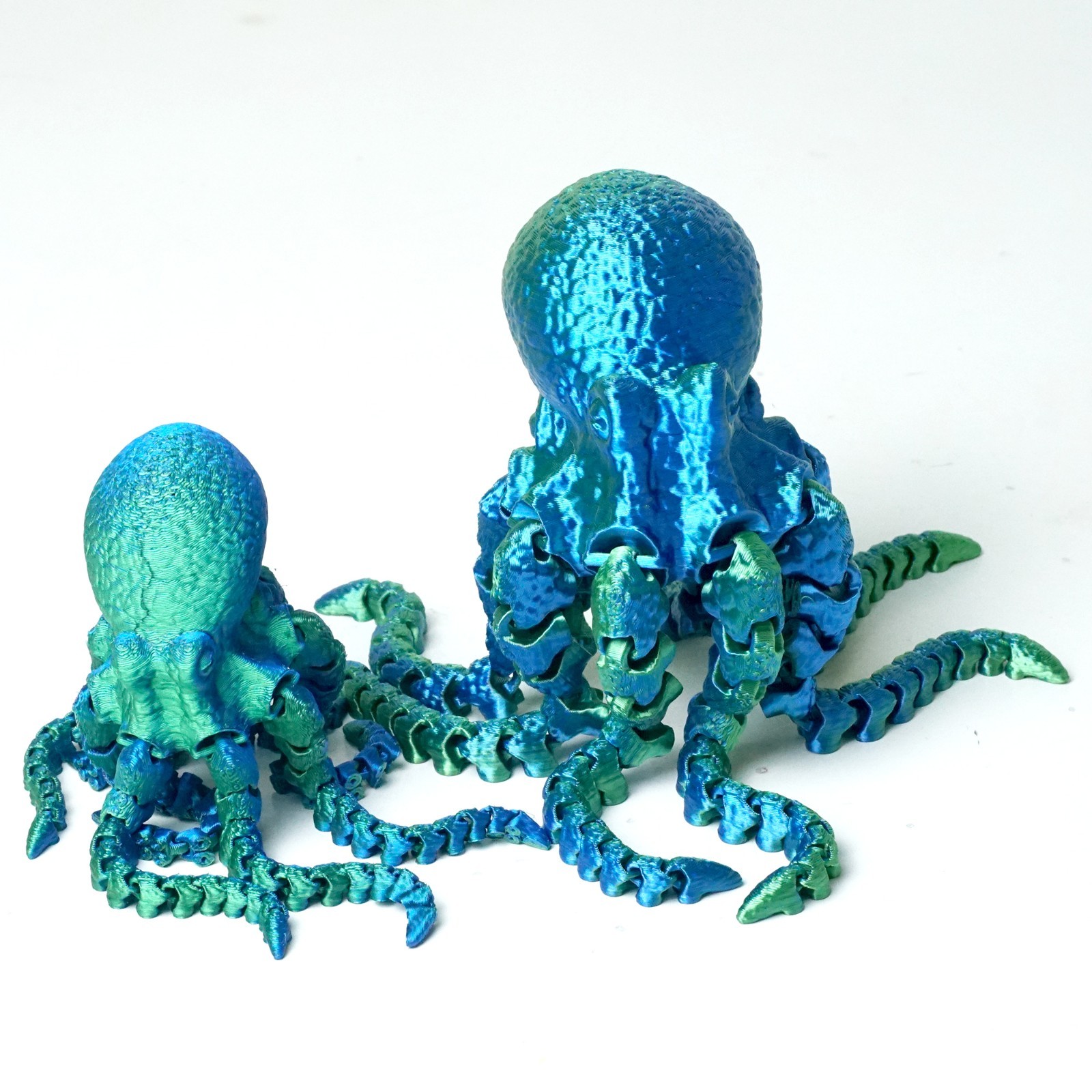 2PCS 3D Printed Octopus Model,Articulated Animals figure,Fidget Toys Home Decor