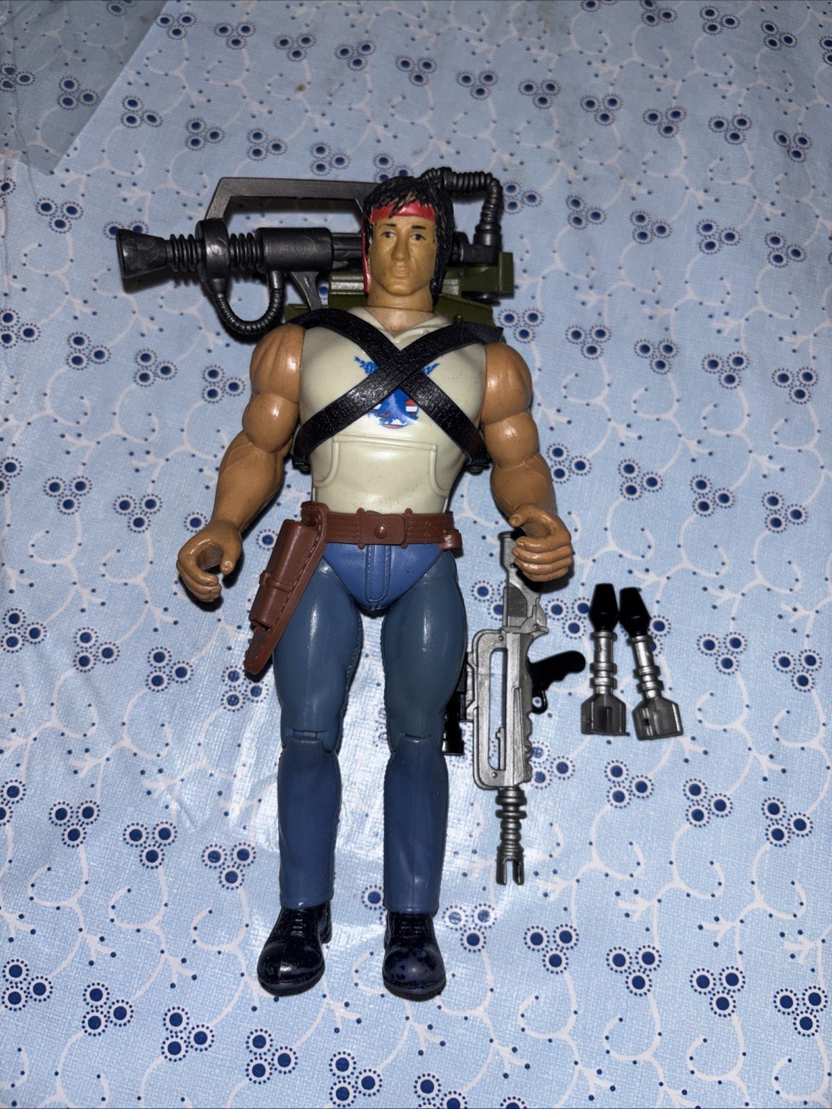 Fire Power RAMBO The Force of Freedom Action Figure Coleco 1986 VINTAGE