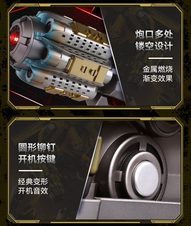 Killerbody Transformers Bumblebee Arm 1:1 Wearable Voice Control LED Light gift