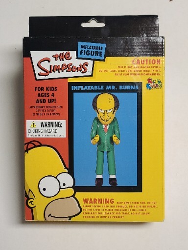 The Simpsons Inflatable Mr Burns Figure Kids Kraze 24 Inches By 10 Inches
