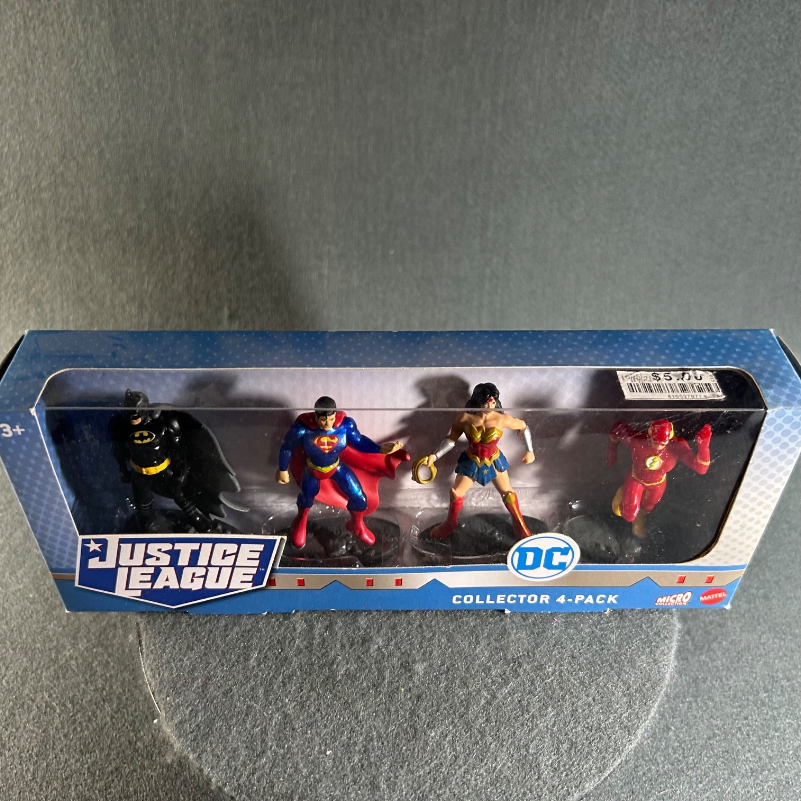 DC Micro Collection Justice League Mini Figure Set 4 Pack Cake Topper Mattel