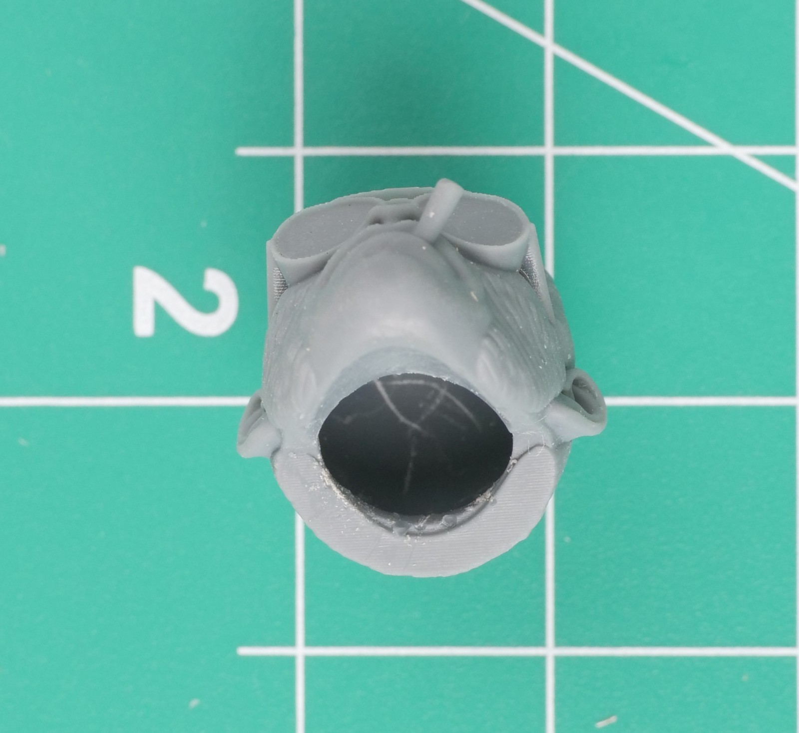 Futuristic Sci-Fi Cyberpunk Ape Head C 6&Prime; (1:12) Custom 3D Resin Print