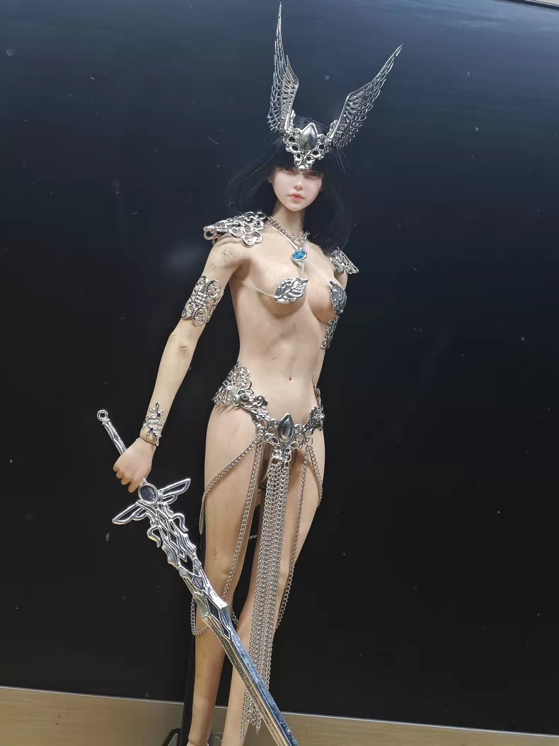 1/6 Scale Female Silver Metallic Elf Costume Outfit Model For 12&Prime; Action Figures
