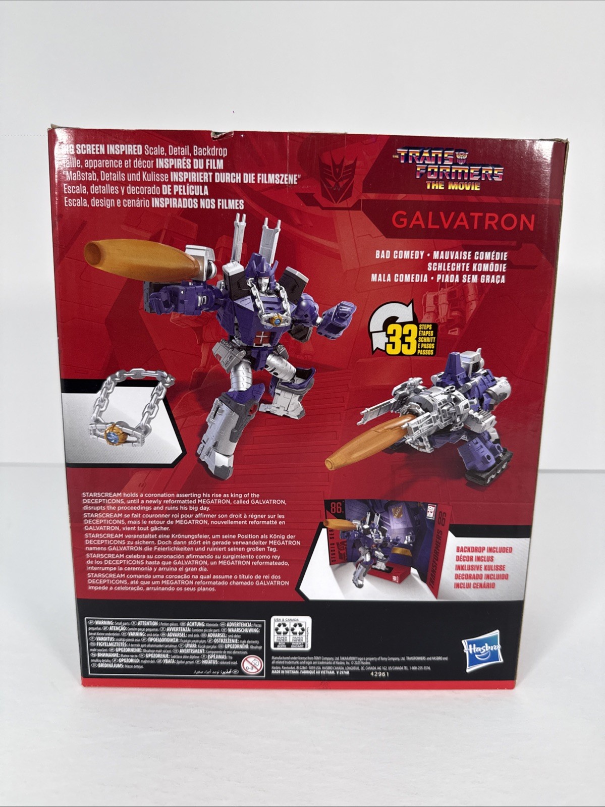 Transformers The Movie GALVATRON Studio Series 86-31 Leader Class Hasbro