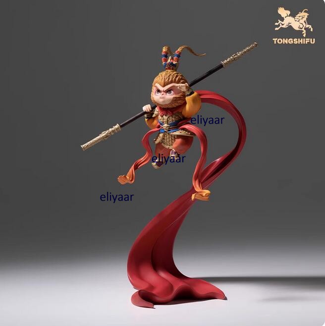 TONGSHIFU Wukong Brass Figurine Collectible Painted Statue Limited Model H29.5cm