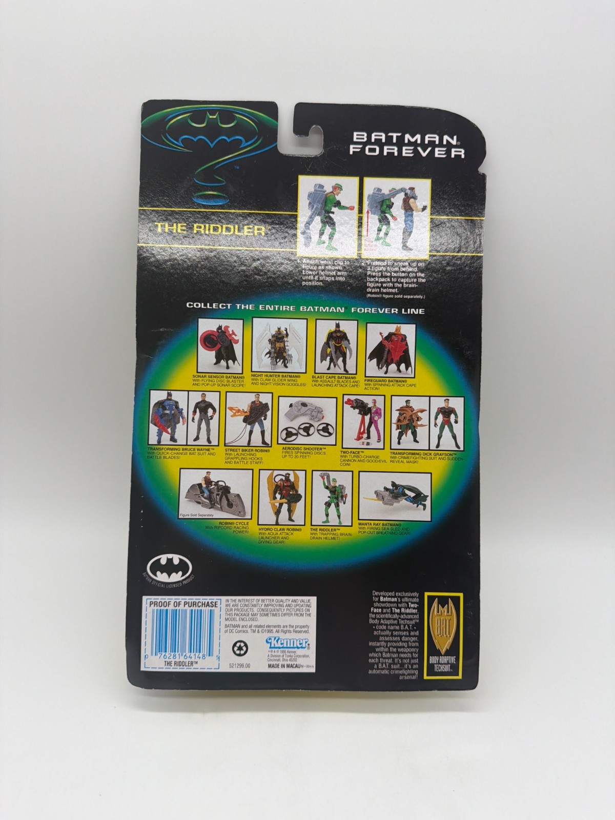 Kenner 1995 Batman Forever The Riddler Action Figure NEW MOC