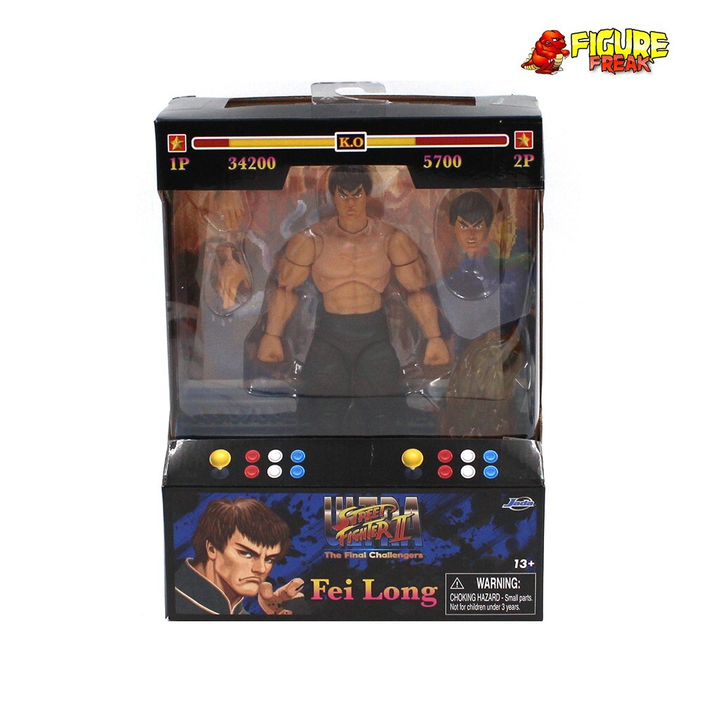Jada Toys Street Fighter II Ultra Fei Long 6&Prime; Figure