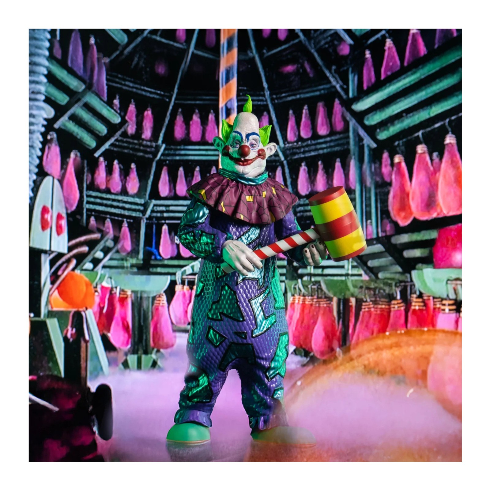 SCREAM GREATS – KILLER KLOWNS FROM OUTER SPACE – Rudy, Jumbo, and Spikey Figures