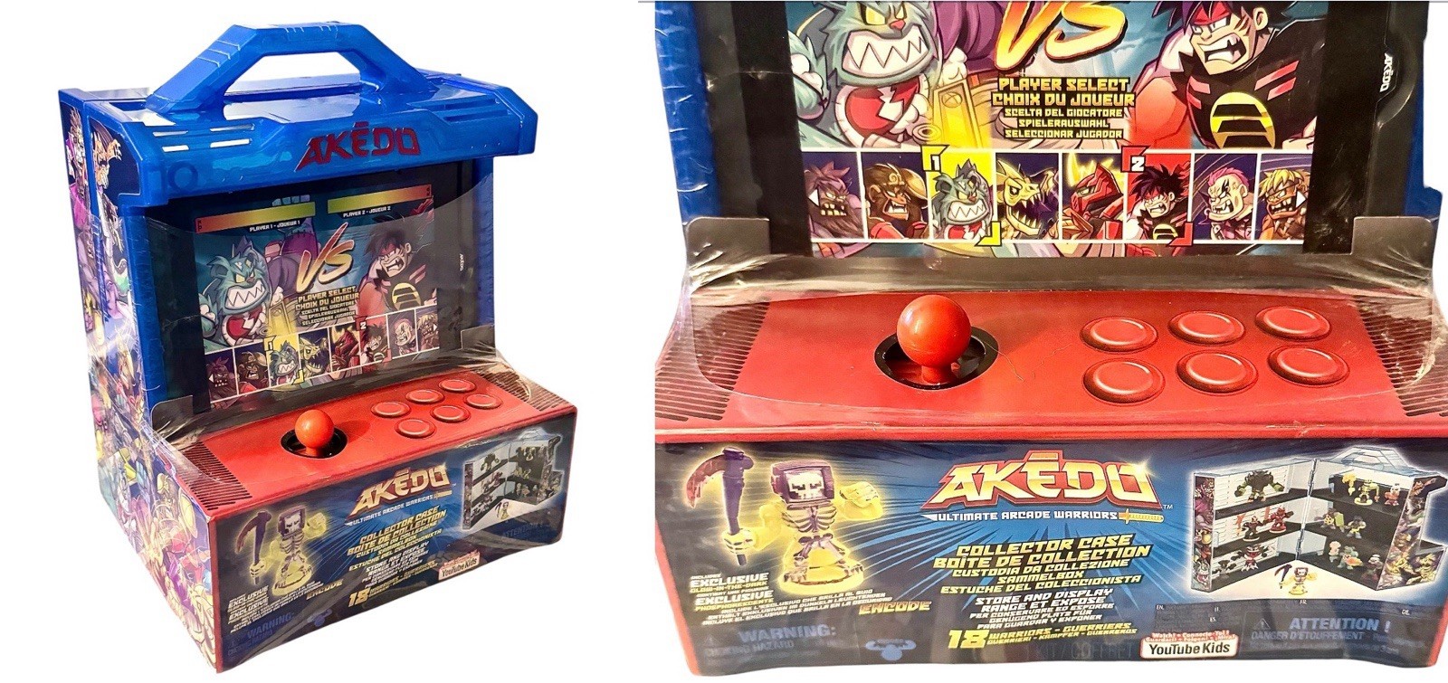 Akedo Ultimate Arcade Warriors Collector Case Glow End Code 14241 New