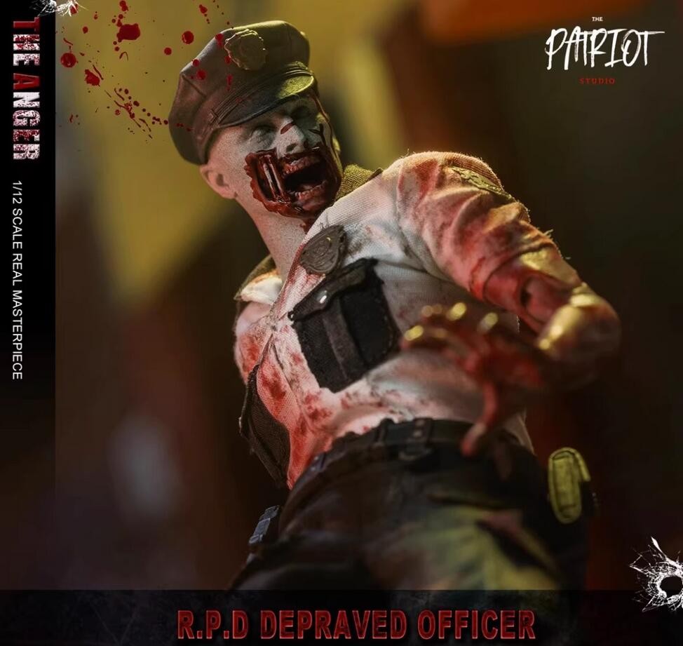 The Patriot studio Zombie Officer 6in Action Figure Doll Model Limited Edition