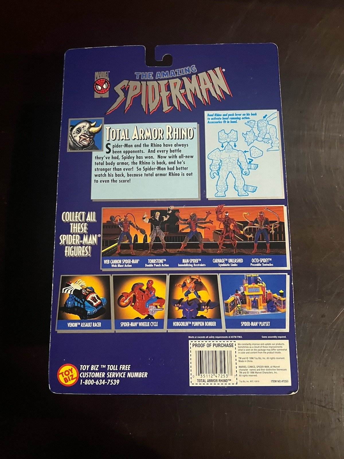 Marvel Spider-Man Animated Series Spider Wars Hydro-Man & Armor Rhino Toy Biz