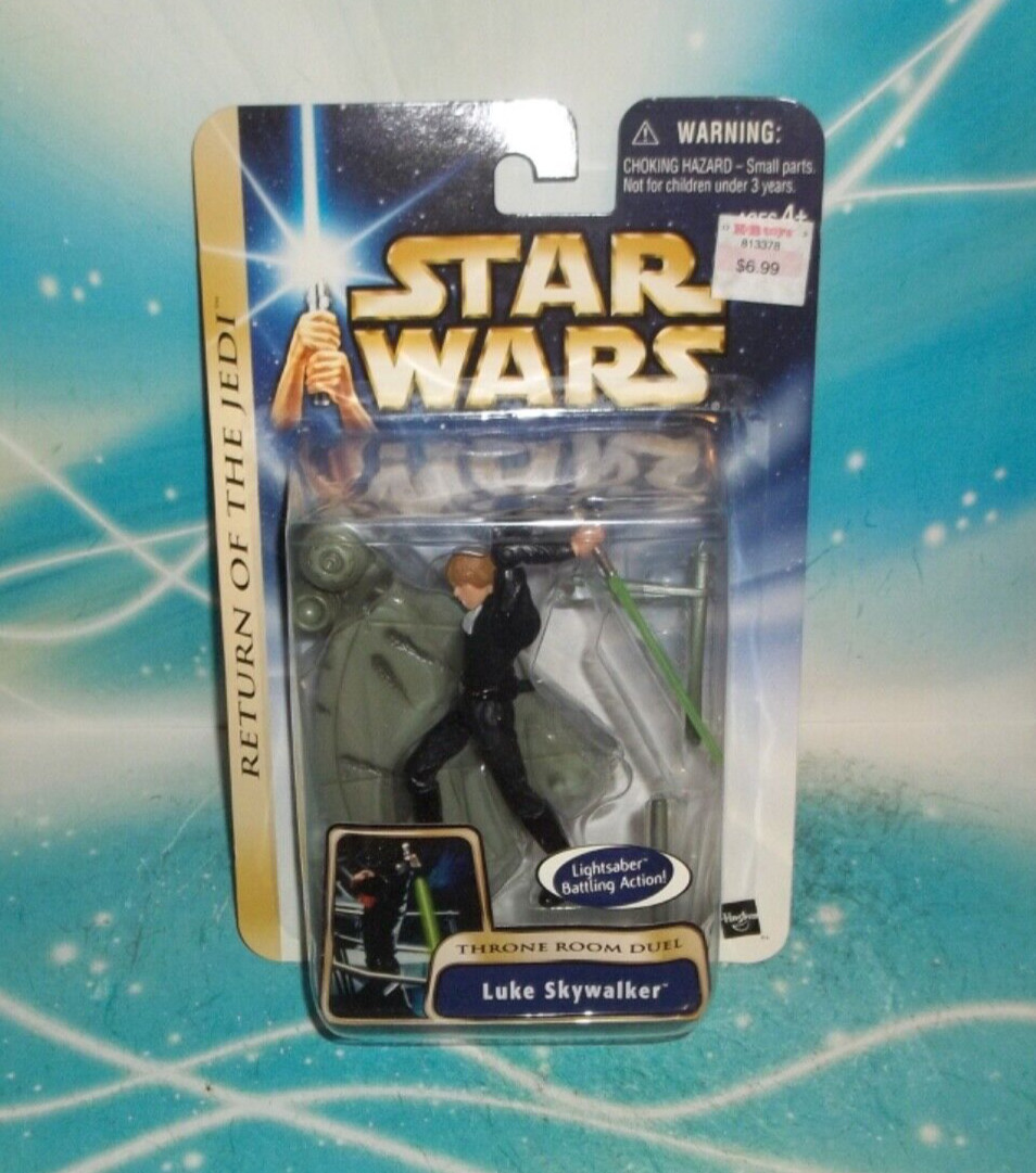STAR WARS AOTC SAGA GOLD SERIES #17 JEDI THRONE ROOM DUEKL LUKE FIGURE
