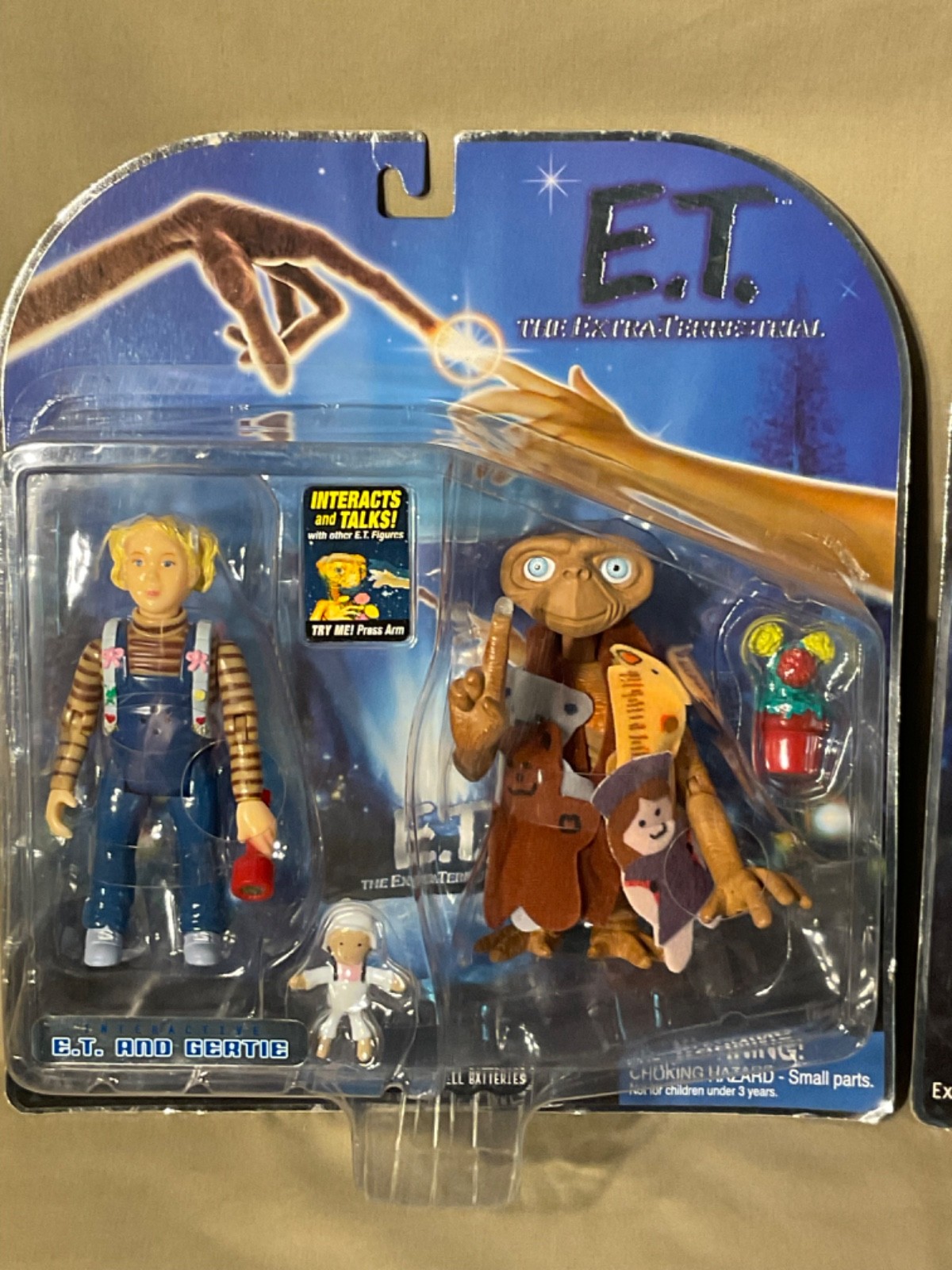 E.T. & Gertie and E.T. & Elliott Interactive Sets 2001 Toy R Us Sealed /New