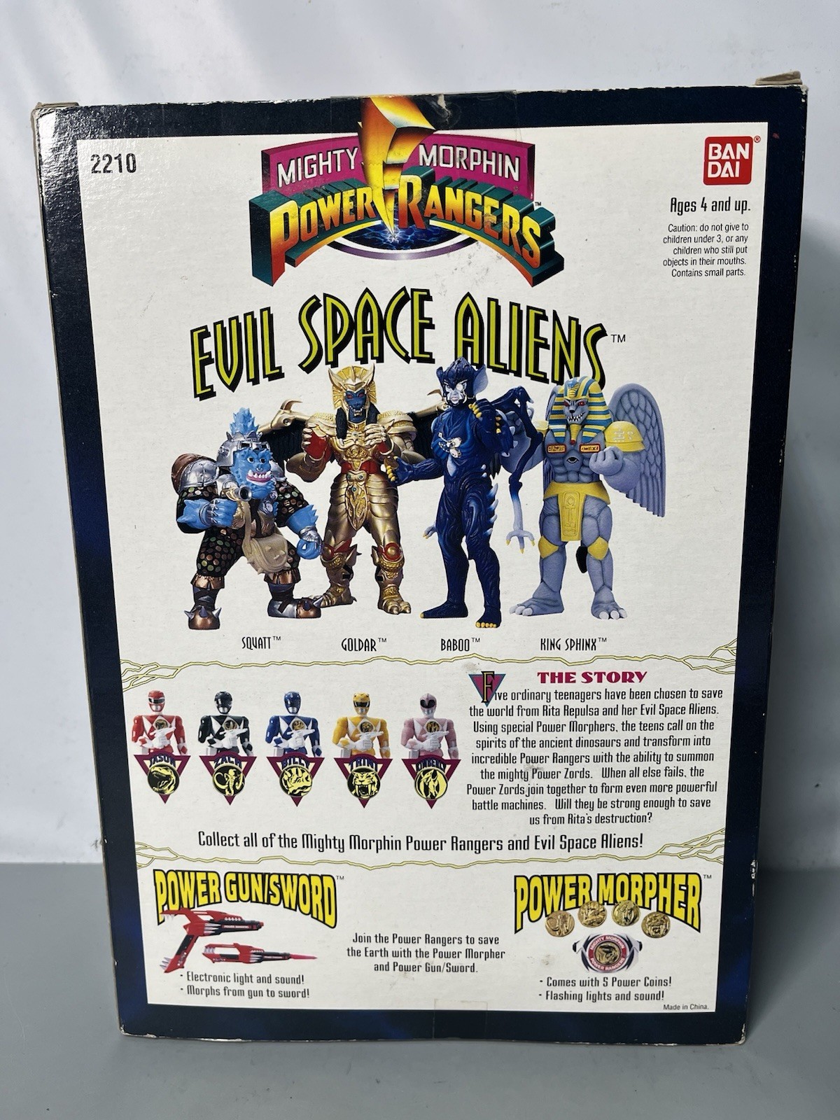 Mighty Morphin Power Rangers Evil Space Aliens Baboo Bandai 1993