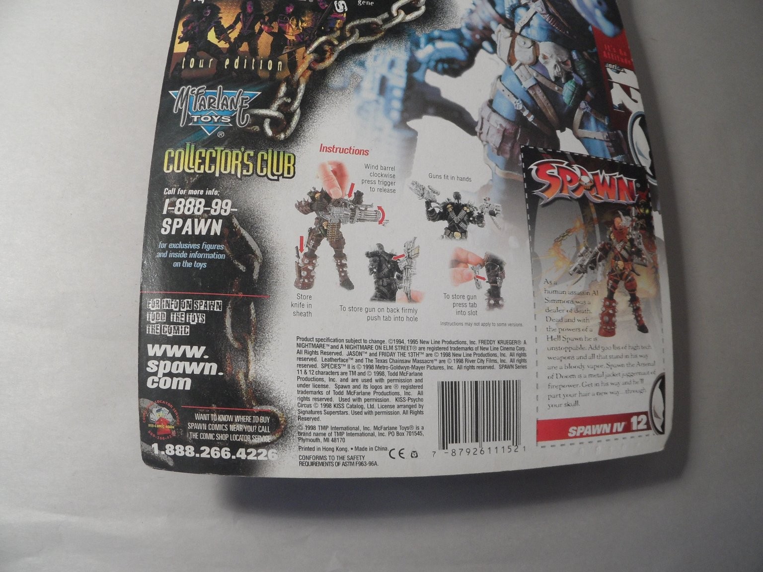McFarlane Toys Spawn IV Action Figure 7in Scale 5 Weapons Gatling Gun