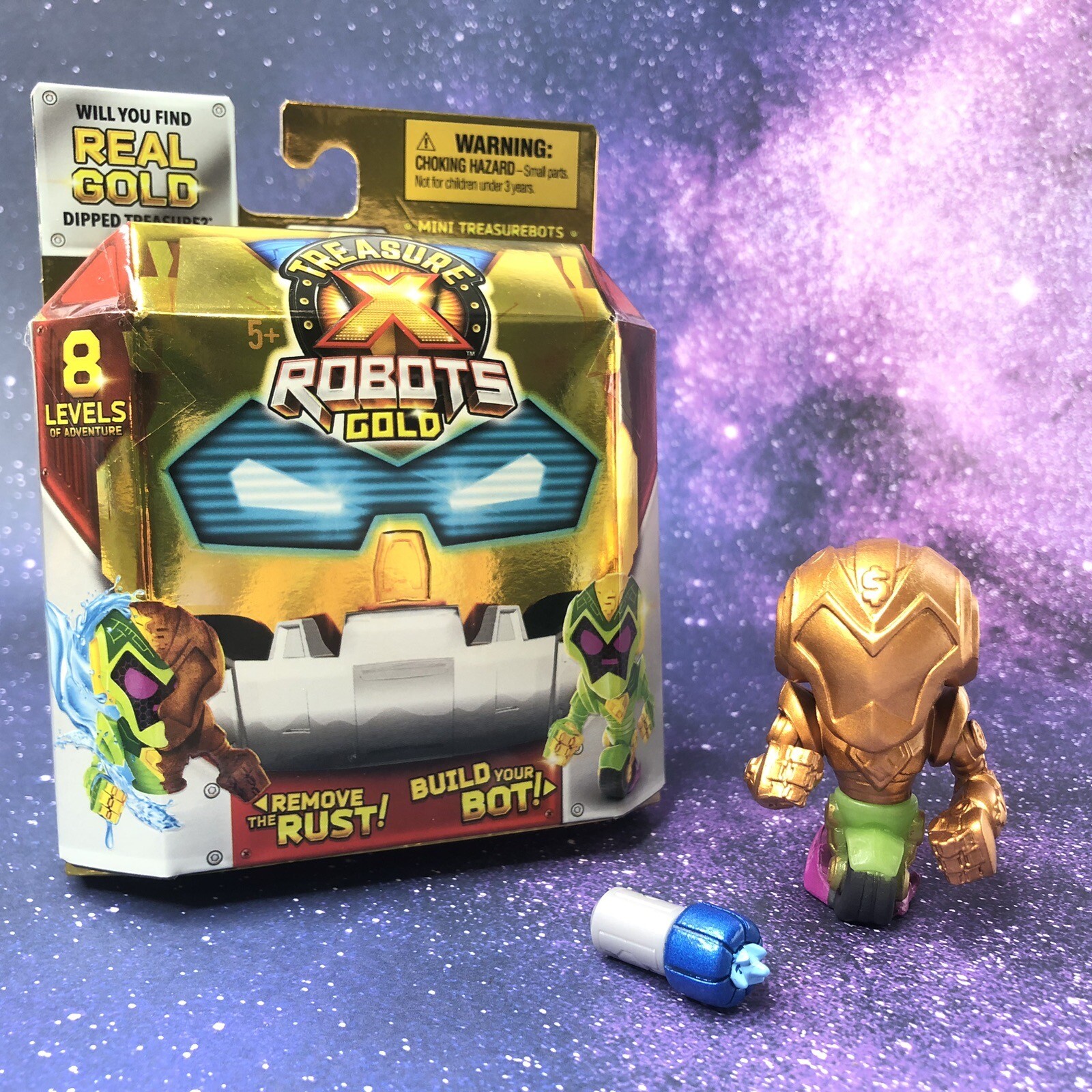 Treasure X Robots Gold Mini Bot- SKID BURN