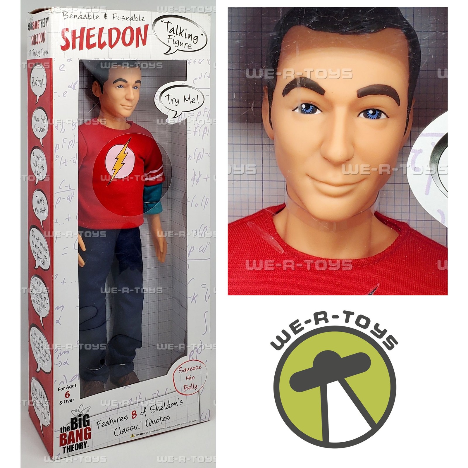 The Big Bang Theory Bendable and Poseable Sheldon Talking Figure 00406