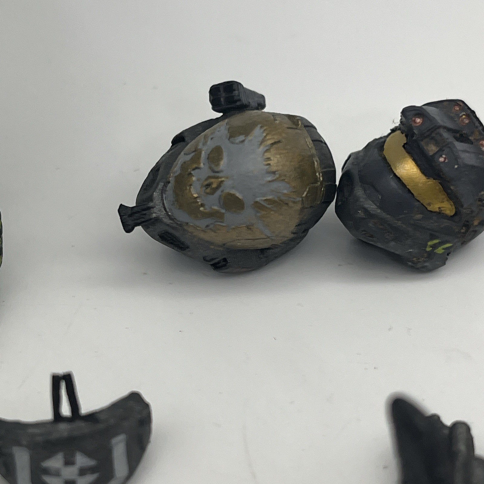 Halo Reach Spartan Grenadier Commando/Scout/Eva STEEL ARMOR PACK Mcfarlane RARE