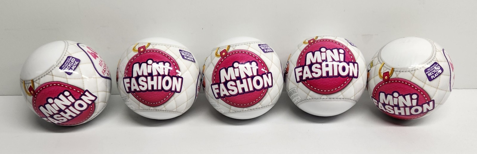 Zuru Mini Brands Fashion 5 Surprise Series 1 Mystery Balls Sealed Lot Of 5 Balls