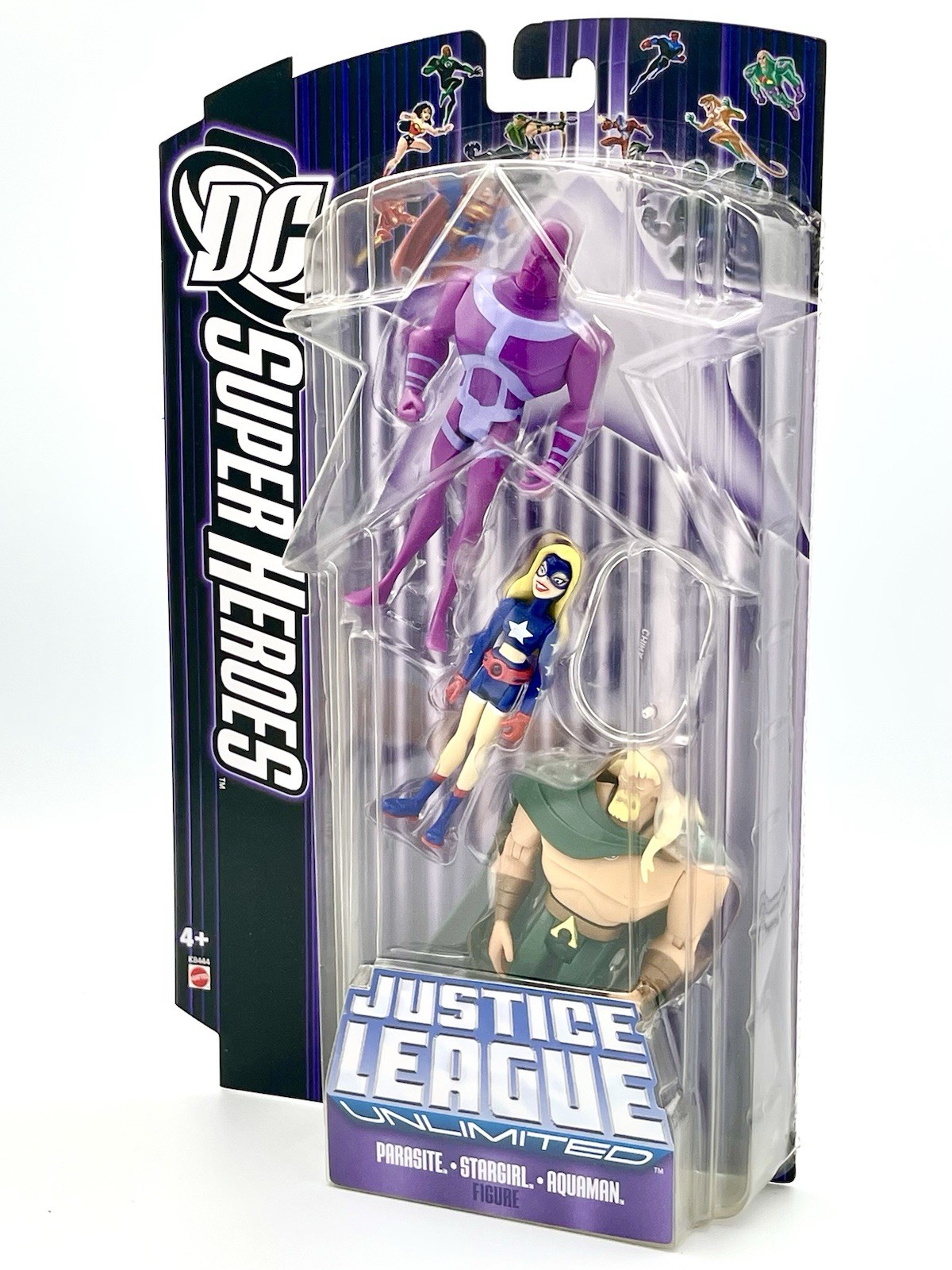 DC Super Heroes PARASITE STARGIRL AQUAMAN Justice League Mattel 3-Pack 2007