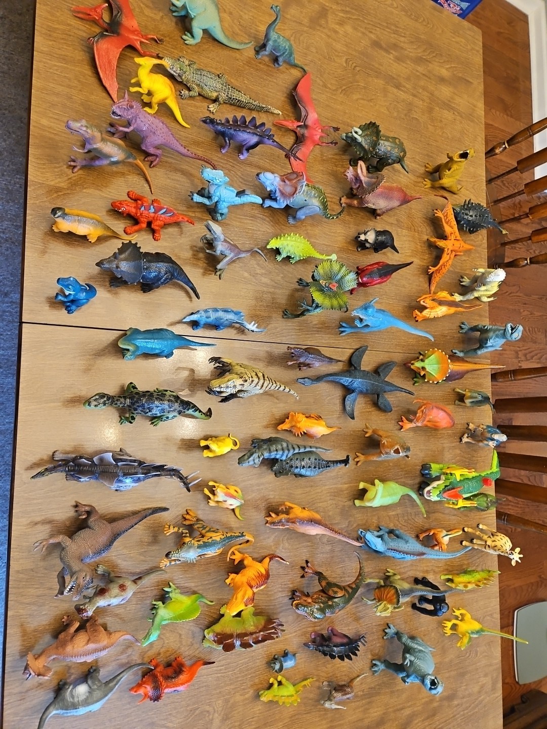 Dinosaur Toy Lot, Vintage Mix Of Greenbrier, Boley, Kids Galaxy 75 Plus Dinos.