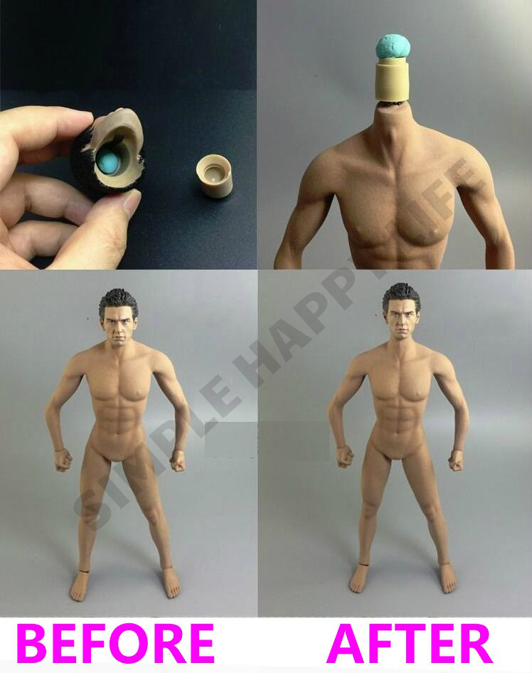 12 PCS Reusable & Revocable Adhesive Universal Clay For 1/6 Figure Neck Connect