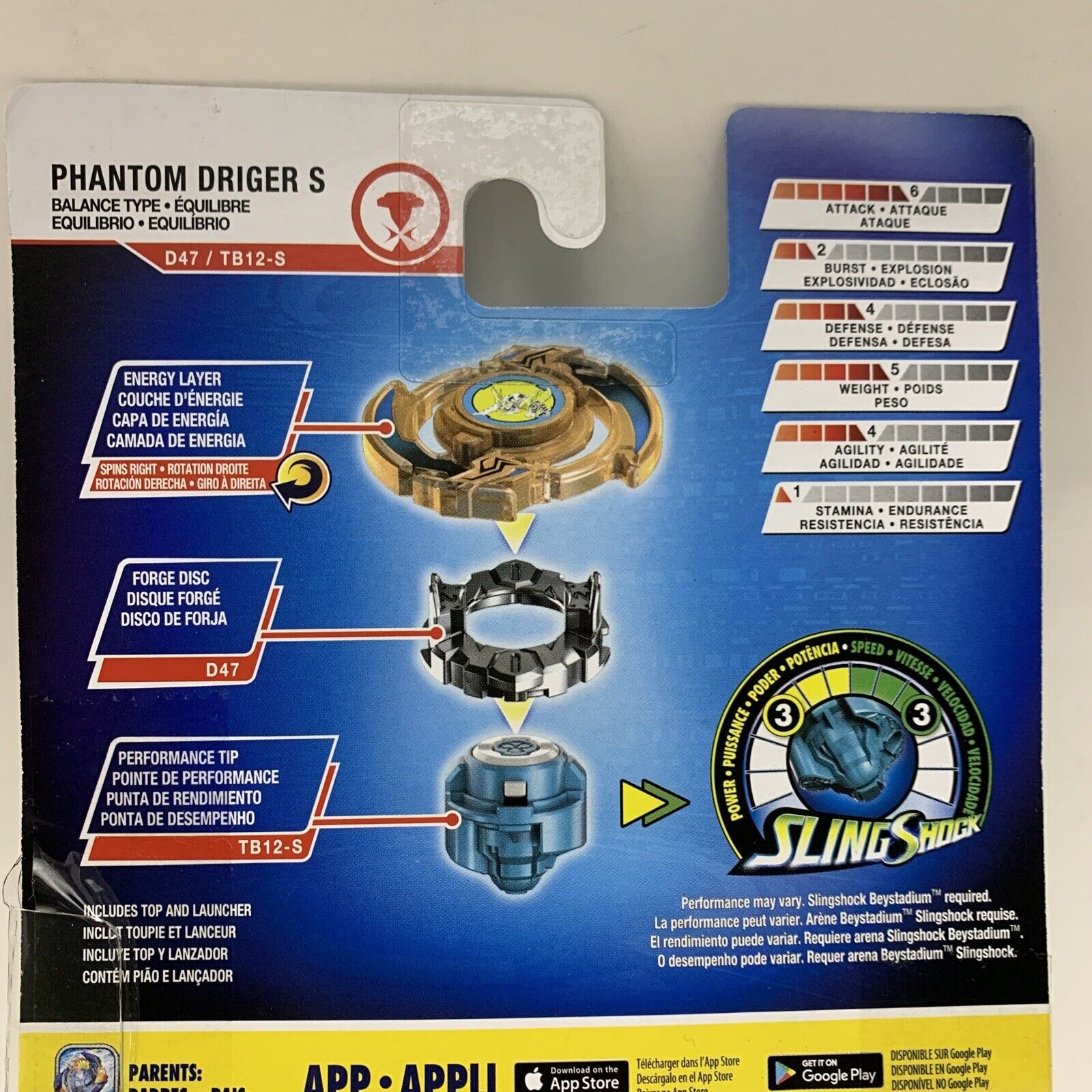 Beyblade Burst Rise Sling Shock Phantom Driger S Starter Pack Battling Top NEW