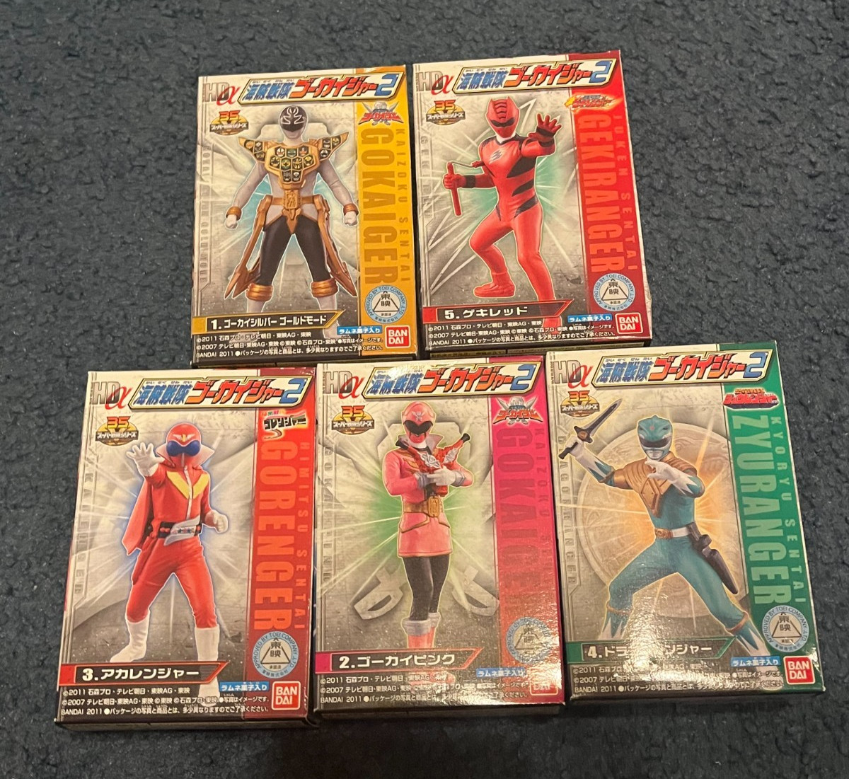 Kaizoku Sentai Gokaiger Figure Lot 5pcs 🇯🇵 Bandai Candy Toy Set Super Sentai R