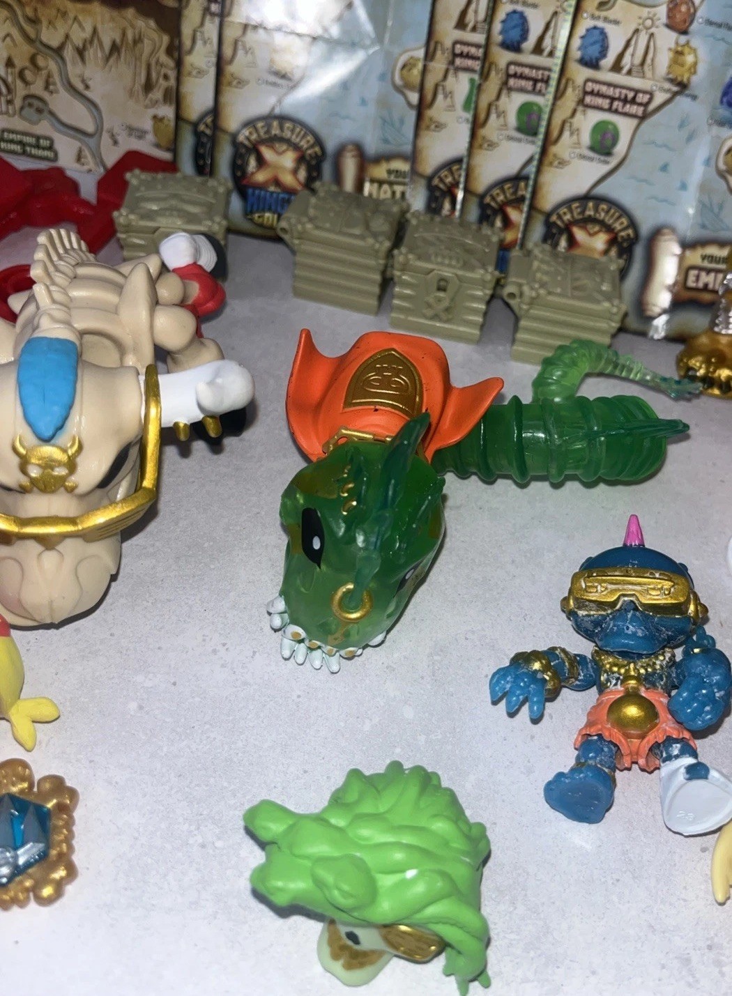 Treasure X Figures Accessories Weapons Tools Animals Dynasty King Flare Lot
