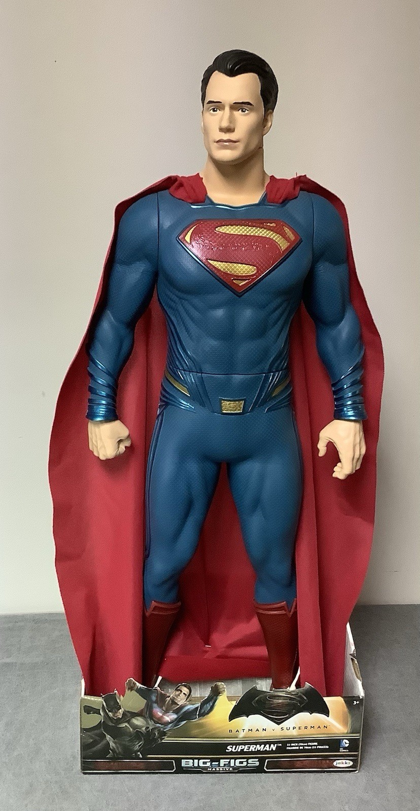2015 Jakks Big-Figs Superman v. Batman Figure – 31 in. – DC Comics – Orig. Box