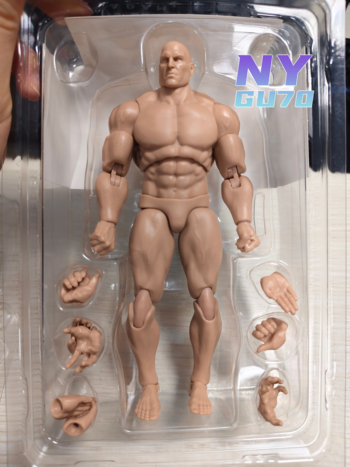 MUFF TOYS ADAM 1/12 Super Flexible Male Action Figure Head 6 »Jointed Body Dolls
