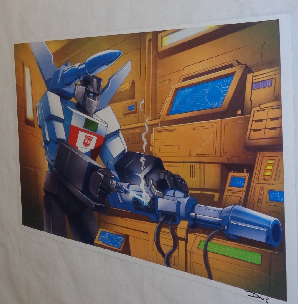 G1 Transformers Autobot Wheeljack in Lab Cybertron Poster 11×17 Box Art Grid