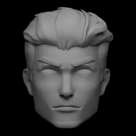 Invincible Mark Grayson Animated Unpainted Head Custom Marvel Figure 1/12 Scale