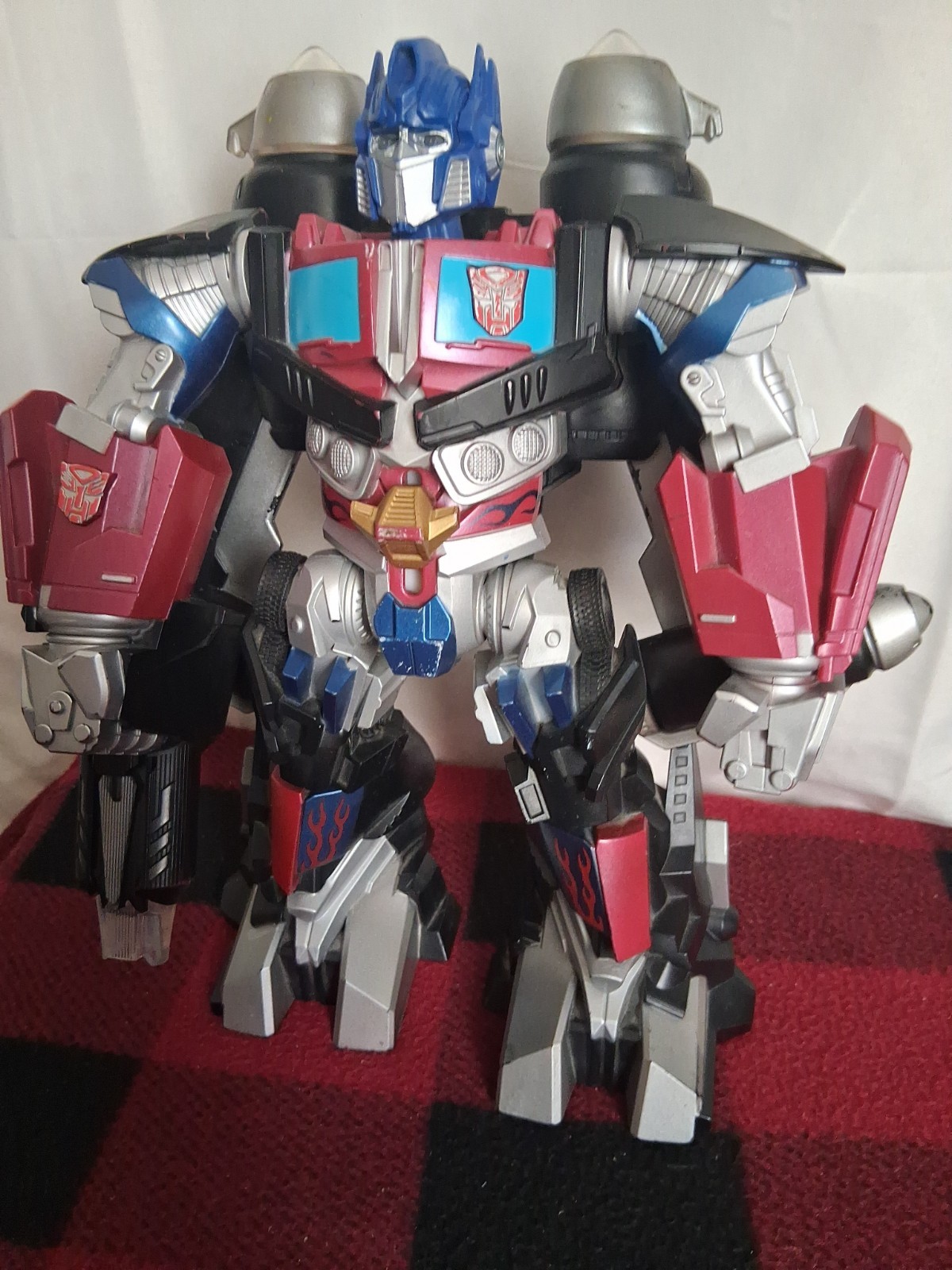 Transformer Mega Power Bots Jet Optimus Prime Extra Large Figure