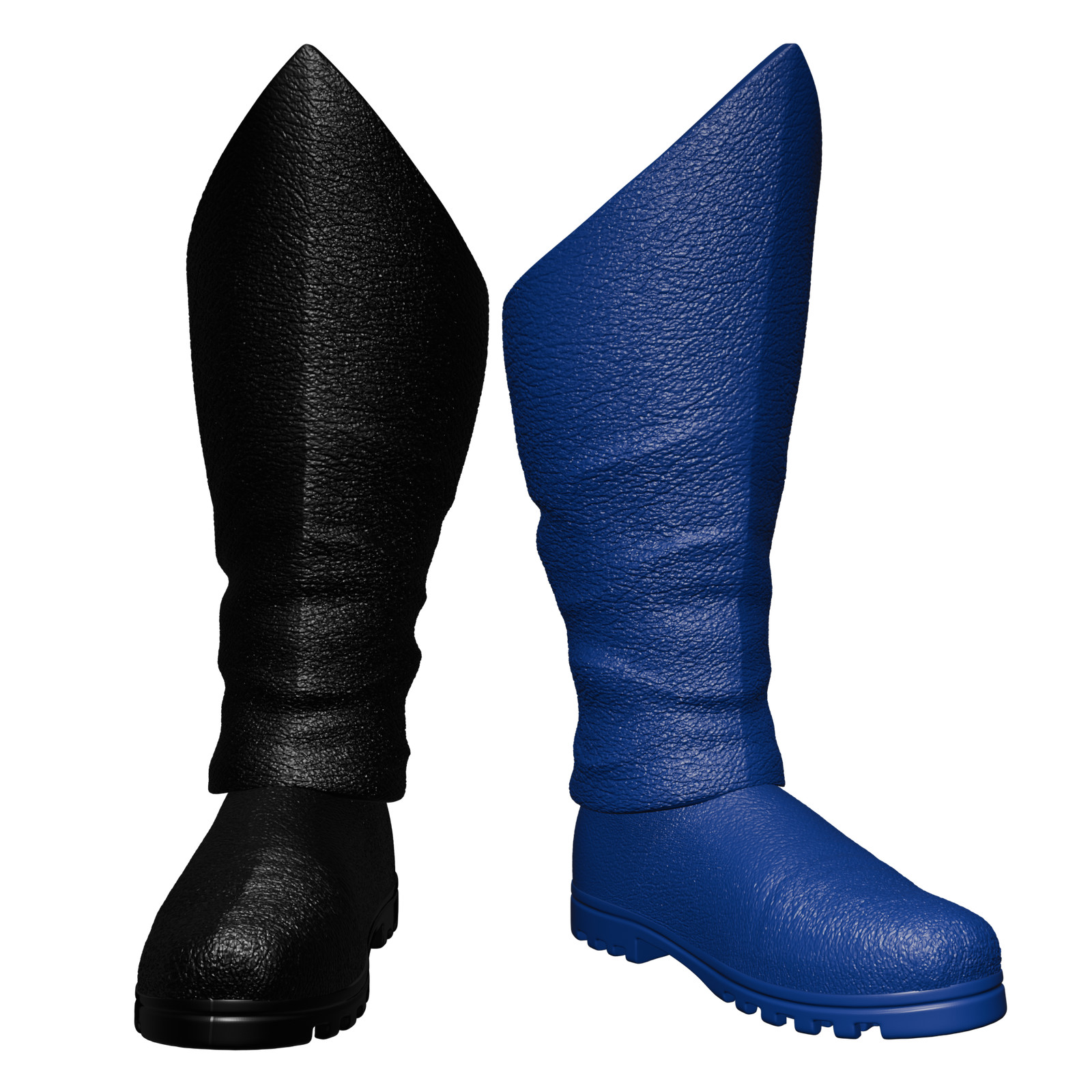 1/6 Scale Action FIgure Boots: Dark Knight (Classic-Leather)