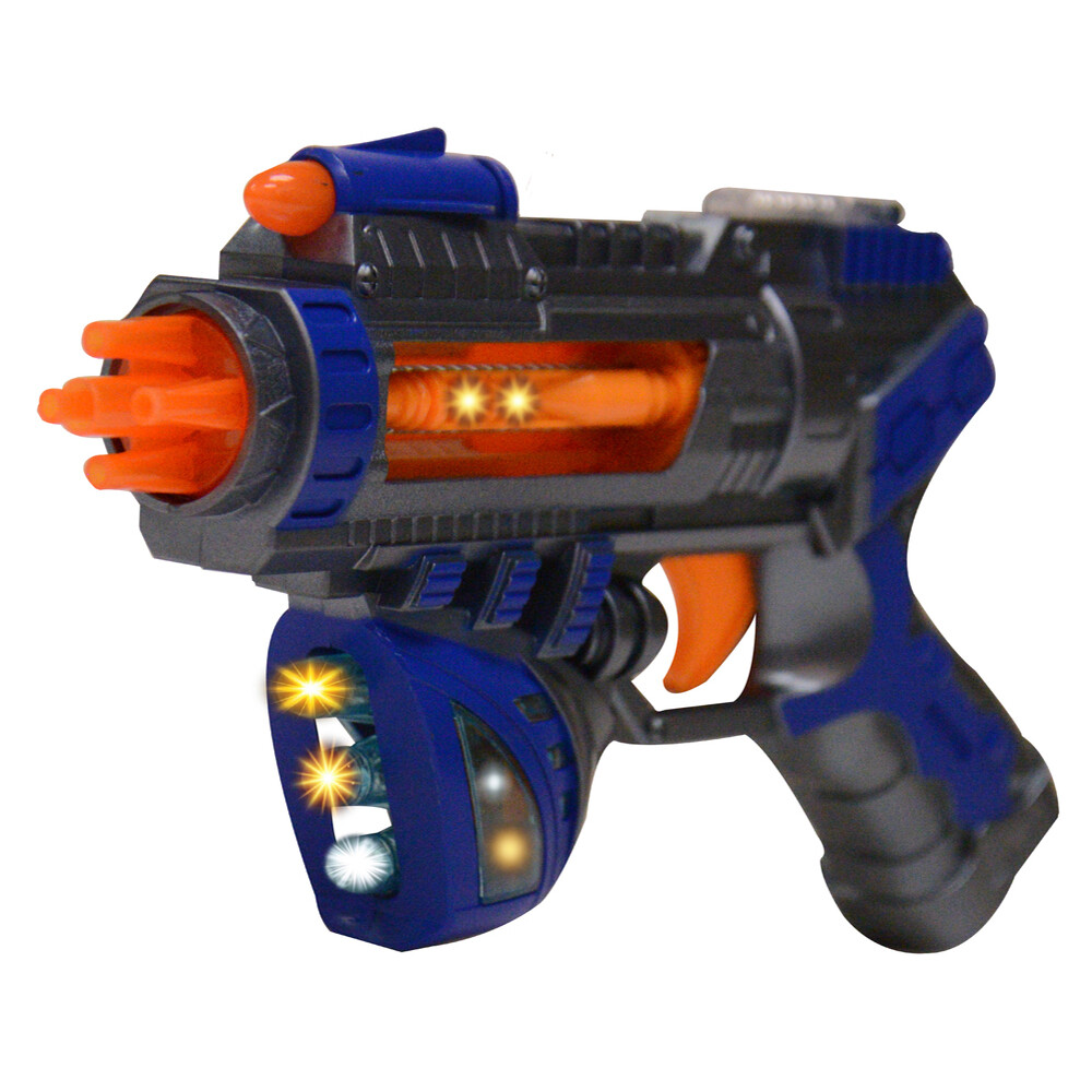 Light Up Space Infinity Blaster Toy Gun Pistol w/ Flashing Light Sound Kids Gift