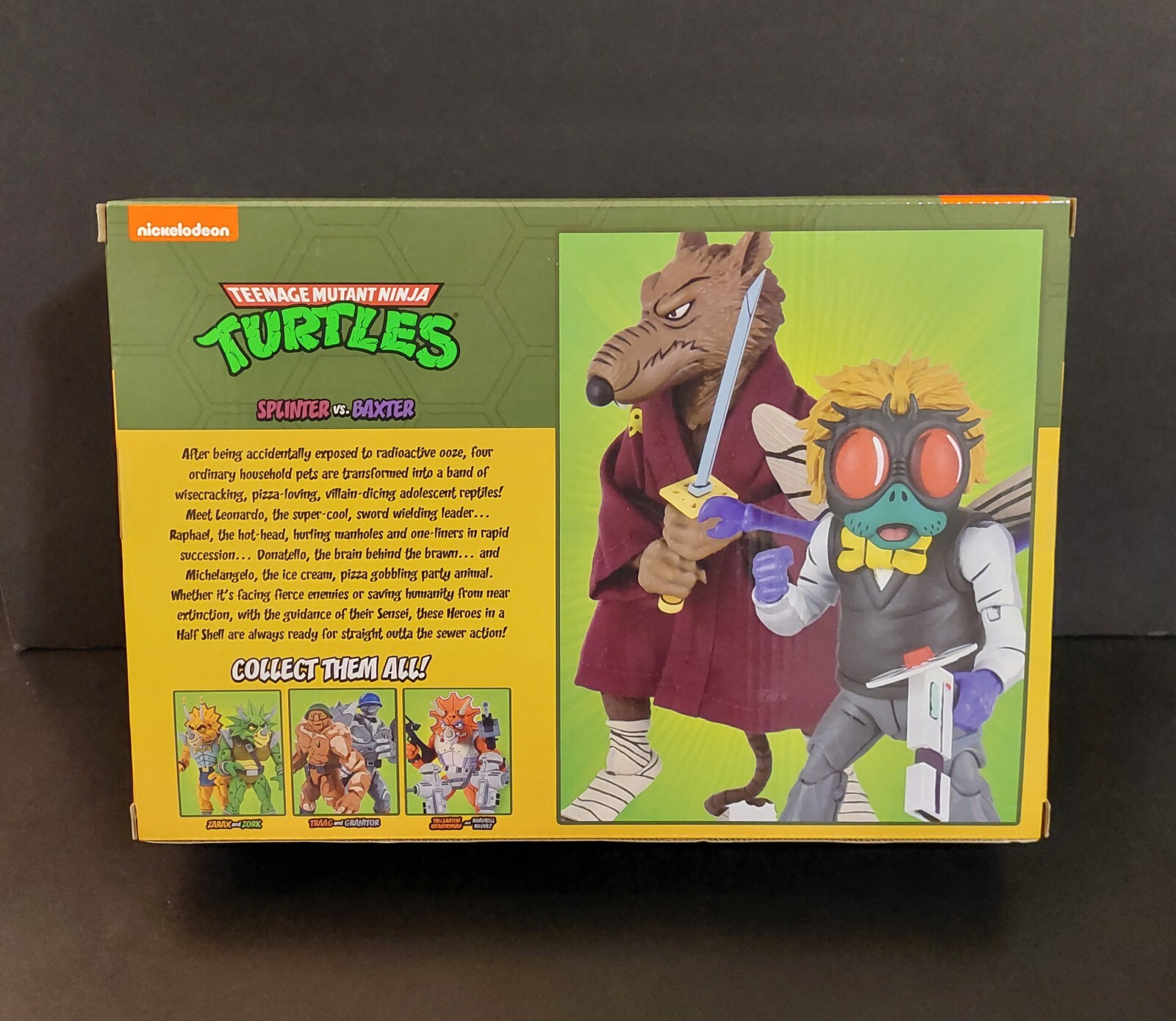 Neca TMNT Splinter Vs. Baxter 2-pack Nickelodeon