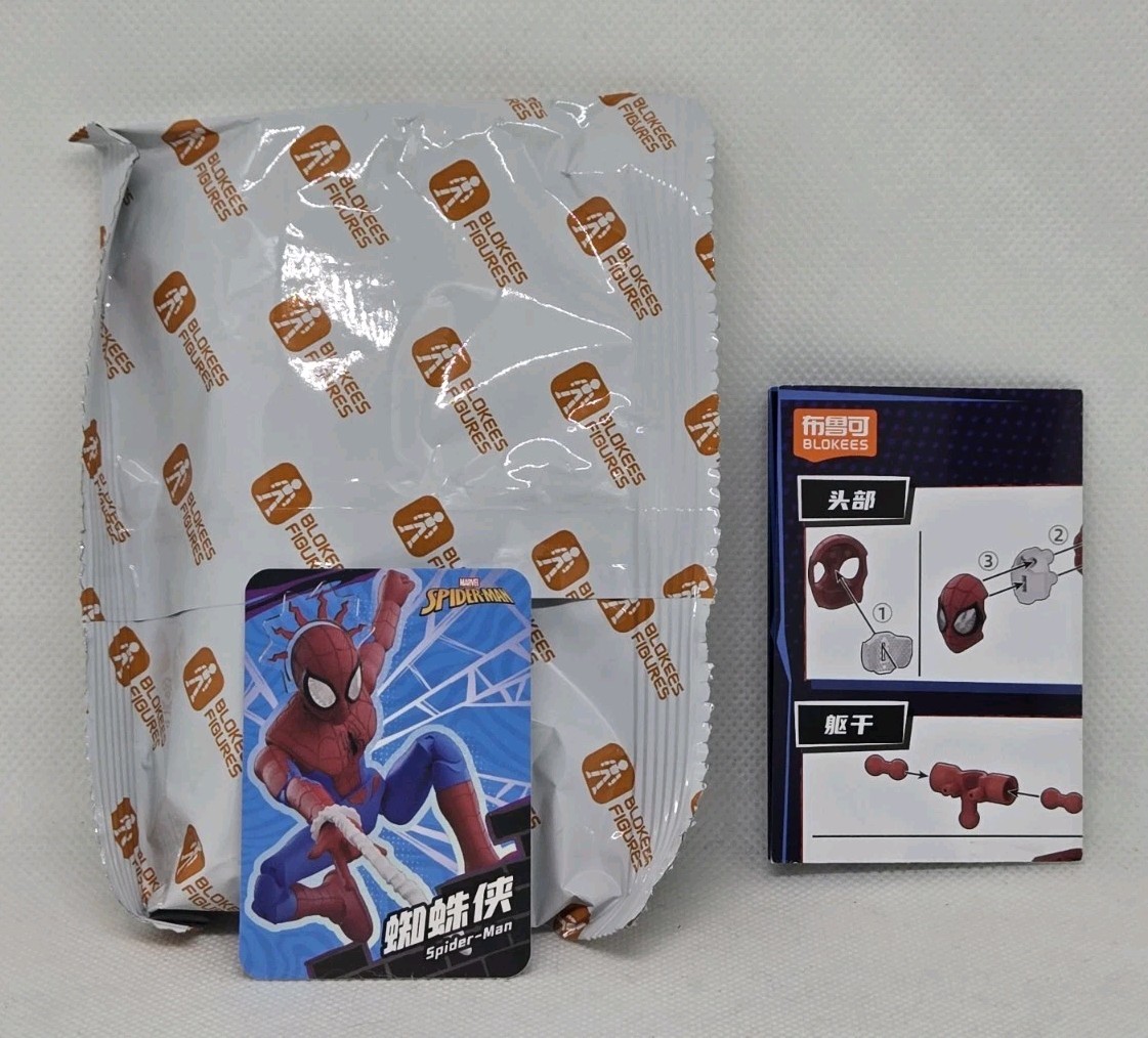 New Blokees Galaxy Version Spider-Man Figure Model Kit No Box
