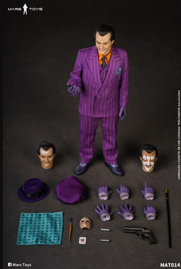 Mars Toys MAT014 89 Batman Mr. J Nicholson Joker 1/6 Collectible Hot Toys Figure