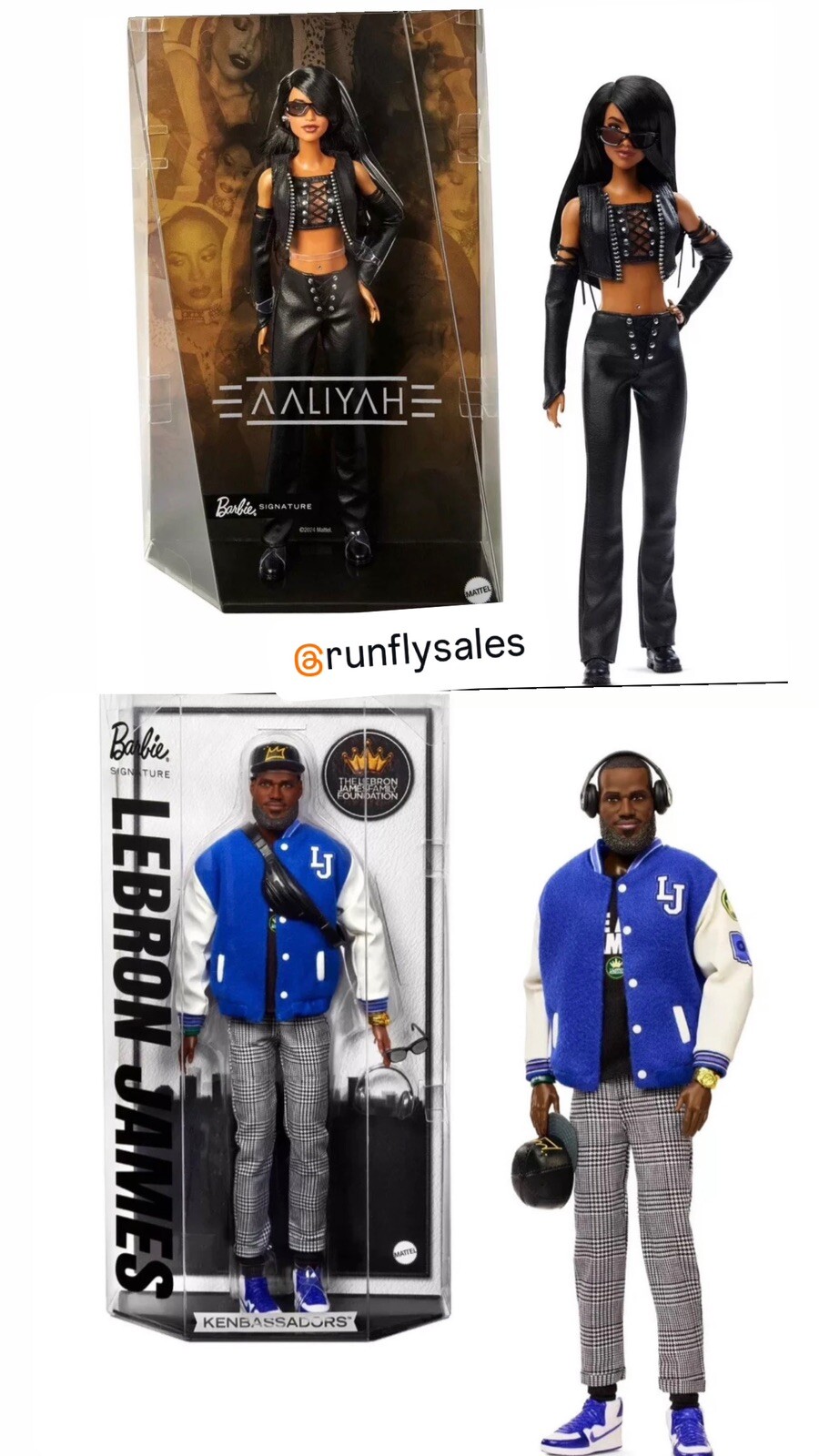 Mattel Barbie Signature Lebron James Ken Doll & Aaliyah Barbie Set Viral Tiktok