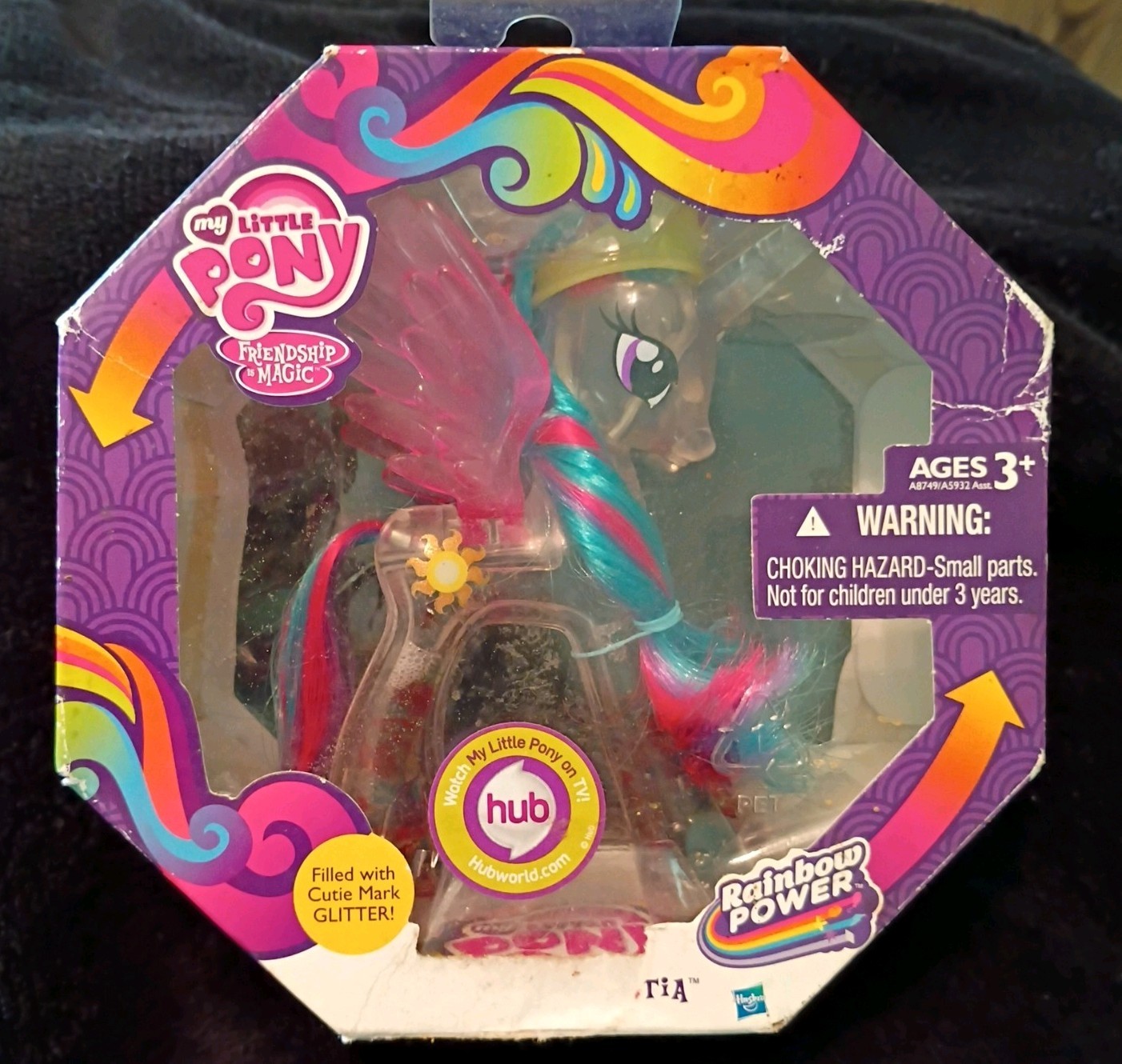My Little Pony Rainbow Shimmer Princess Luna Rainbow Power Figurine NIB