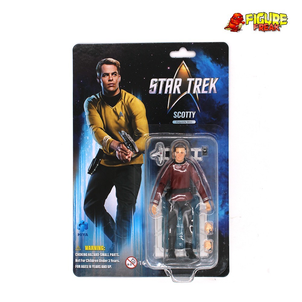 Hiya Toys Star Trek 2009 Scotty 4.5&Prime; Action Figure (1:18 Scale)