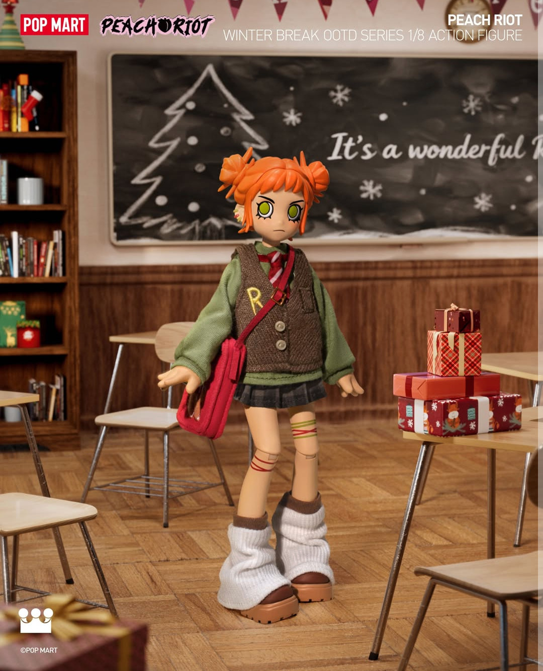 Pop Mart Peach Riot Winter Break OOTD Series GIGI 1/8 Action Figure