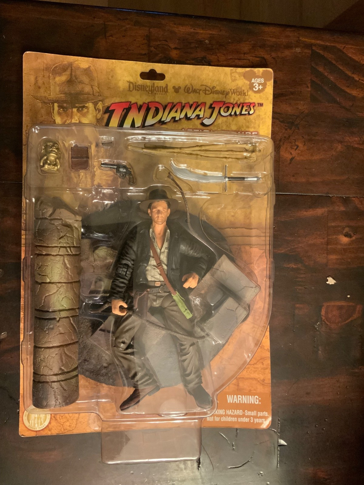2007 Authentic Disney Parks Indiana Jones Raiders The Lost Ark Action 6&Prime; Figure